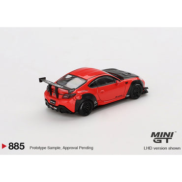 MiniGT Toyota GR86 LB★Nation Red 1:64 Diecast Car 885-R