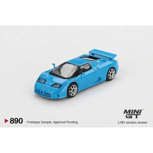 MiniGT Bugatti EB110 Super Sport Blu Bugatti (LHD) 1:64 Diecast Model 890