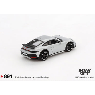 MiniGT Porsche 911 Dakar Ice Gray Metallic 1:64 Diecast Car 891-L