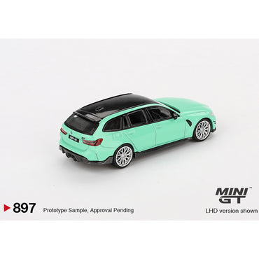 MiniGT BMW M3 M Performance Touring Mint Green 1:64 Diecast Car 897