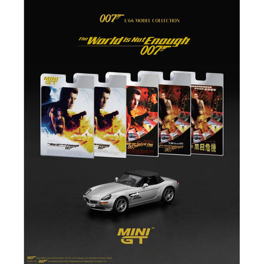 MiniGT 007 James Bond: The World Is Not Enough BMW Z8 English 1:64 Diecast