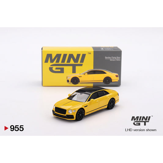 MiniGT Bentley Flying Spur Monaco Yellow 1:64 Diecast Car 955