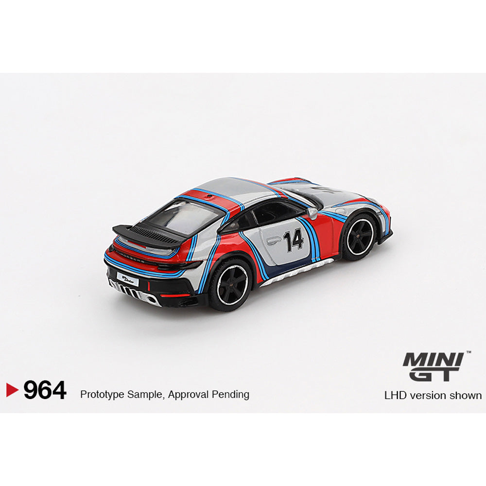 MiniGT Porsche 911 Dakar Ice Grey Metallic "Rally 1978" 1:64 Diecast Car 964
