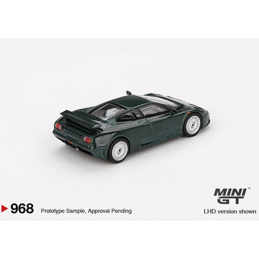 MiniGT Bugatti EB110 GT Verde Scuro 1:64 Diecast Car 968-L