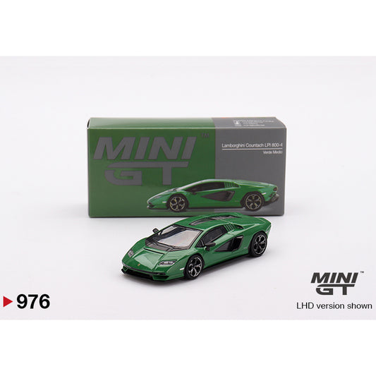 MiniGT Lamborghini Countach LPI 800-4 Verde Medio 1:64 Diecast Car 976-L