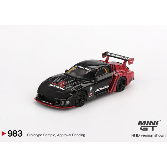 MiniGT Mazda RX-7 LB-Super Silhouette Advan 1:64 Diecast Car 983-R