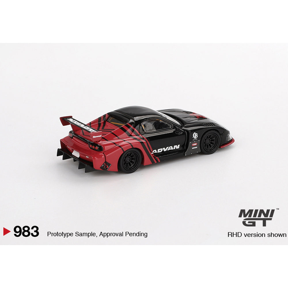 MiniGT Mazda RX-7 LB-Super Silhouette Advan 1:64 Diecast Car 983-R