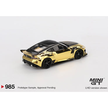 MiniGT Nissan Z VeilSide FFZ400 Gold Chrome 1:64 Diecast Car 985