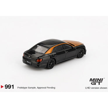 MiniGT Bentley Flying Spur Orange Flame/Onyx 1:64 Diecast Car 991