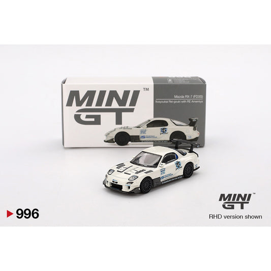 MiniGT Mazda RX-7 (FD3S) Itosyoukai Rei-gouki w/RE Amemiya 1:64 Diecast Car 996