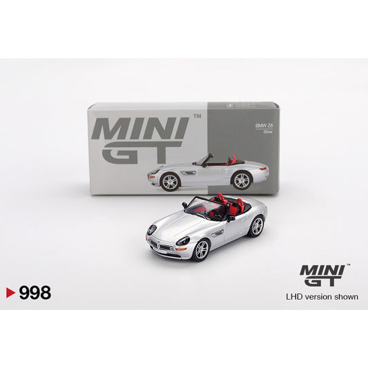 MiniGT BMW Z8 Silver 1:64 Diecast Model 998