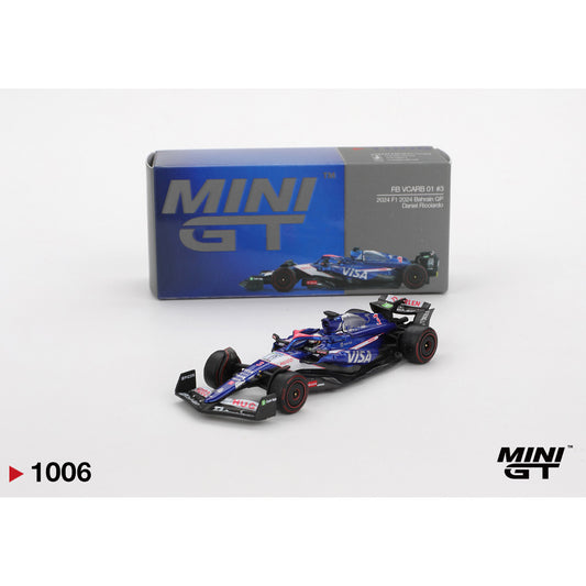 MiniGT RB VCARB 01 #3 Daniel Ricciardo F1 2024 Bahrain GP 1:64 Diecast Car 1006