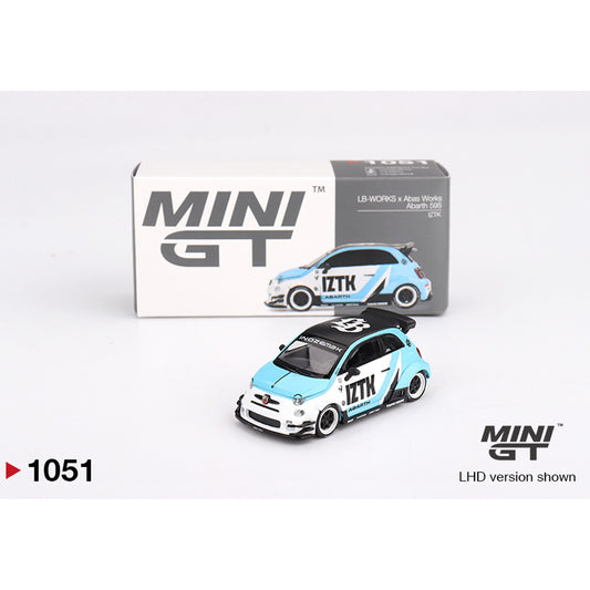 MiniGT Abarth 595 LB-WORKS x Abas Works IZTK 1:64 Diecast Model 1051