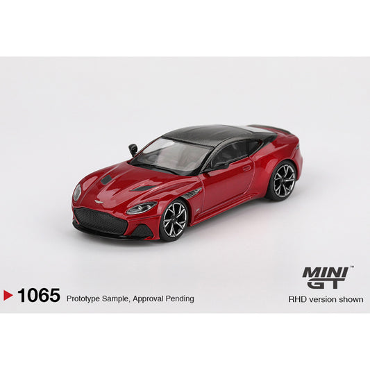 MiniGT Aston Martin DBS Hyper Red 1:64 Diecast Car 1065