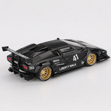 MiniGT Lamborghini Countach LB-WORKS Black 1:64 Diecast Car
