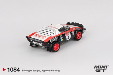MiniGT Lancia Stratos HF No.4 1978 Rally Sanremo Winner 1:64 Diecast Car 1084-L