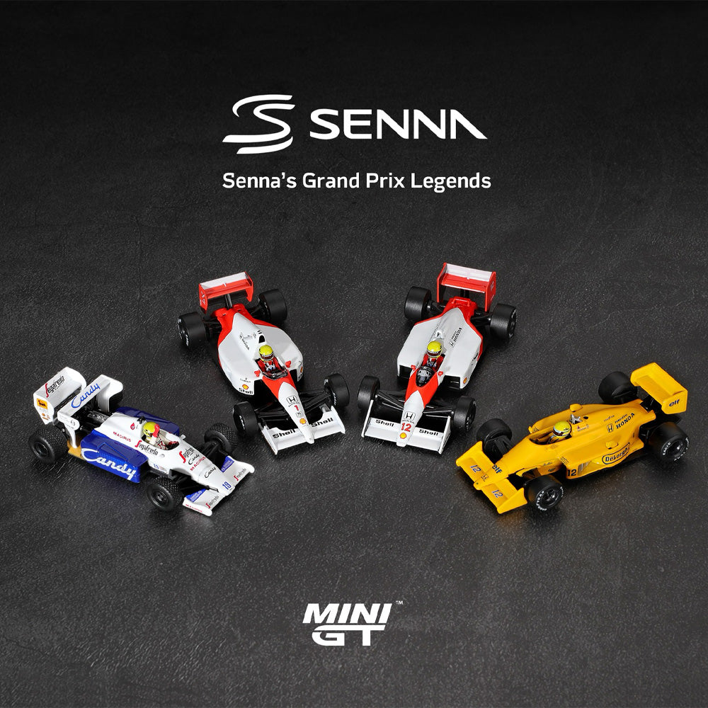 MiniGT Ayrton Senna No.12 McLaren MP4/4 1988 Japan GP 1:64 Diecast Car (Blister)