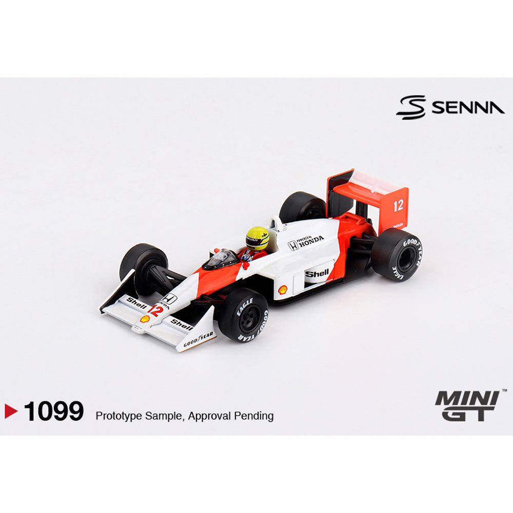 MiniGT Ayrton Senna No.12 McLaren MP4/4 1988 Japan GP 1:64 Diecast Car 1099