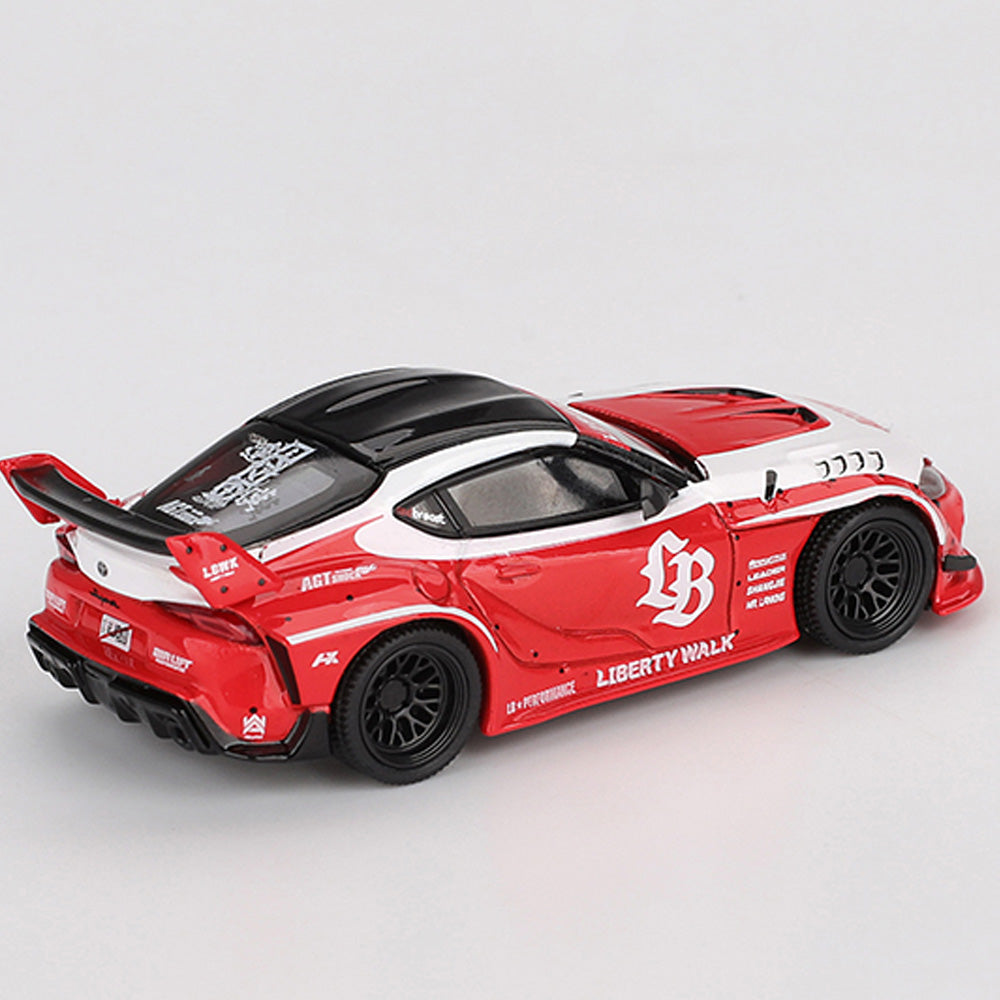 MiniGT LB Liberty Walk Toyota GR Supra Red 1:64 Diecast Car 1103