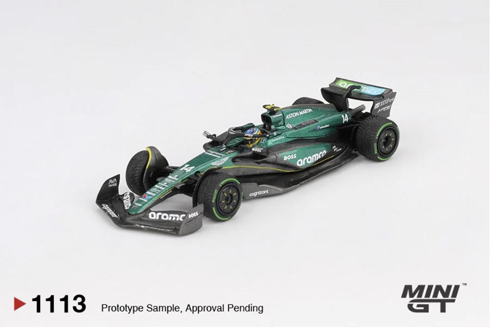 MiniGT Aston Martin AMR24 No.14 Fernando Alonso 2024 F1 1:64 Diecast Car 1113