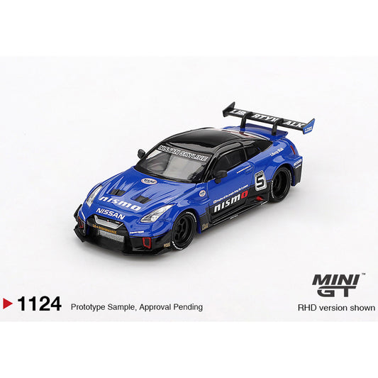 MiniGT LB-Silhouette WORKS GT NISSAN 35GT-RR Ver.2 Blue 1:64 Diecast Car 1124