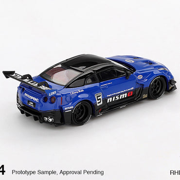 MiniGT LB-Silhouette WORKS GT NISSAN 35GT-RR Ver.2 Blue 1:64 Diecast Car 1124