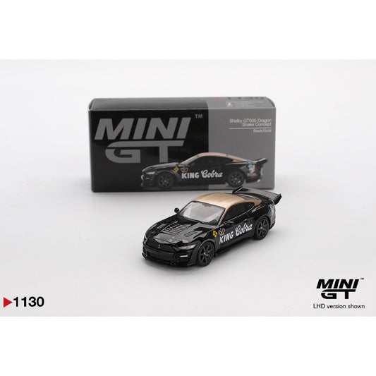 MiniGT Shelby GT500 Dragon Snake Concept Black/Gold 1:64 Diecast Car 1130