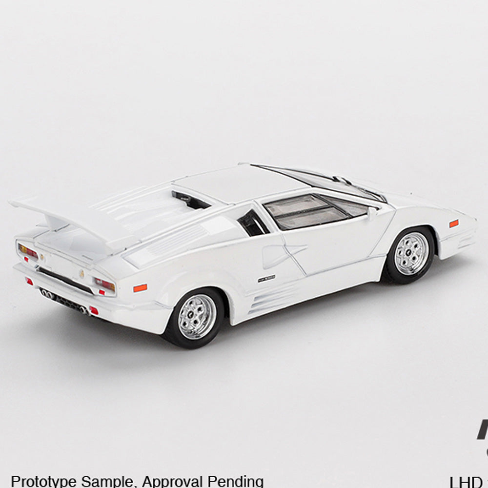 MiniGT Lamborghini Countach 25th Anniversary White 1:64 Diecast Car 1134