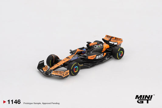 MiniGT McLaren MCL38 No.81 Oscar Piastri 2024 F1 2024 Hungaria 1:64 Car 1146-L