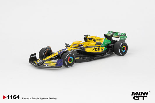 MiniGT McLaren MCL38 No.4 Lando Norris 2024 F1 2024 Monaco GP 1:64 Car 1164-L