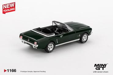 MiniGT Ford Mustang Convertible 1964 Highland Green(LHD) 1:64 Diecast Car 1166-L
