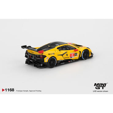 MiniGT Chevrolet Corvette Z06 GT3.R No.3 Racing By PR 1:64 Car 1168-L