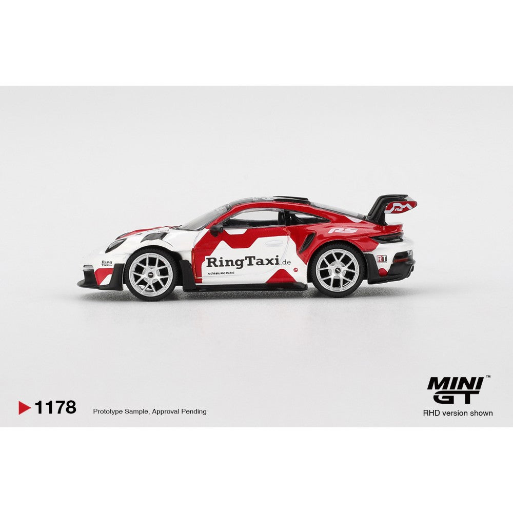 MiniGT Porsche 911 (992) GT3 RS Weissach Ringtaxi.com (LHD) 1:64 Car 1178-L
