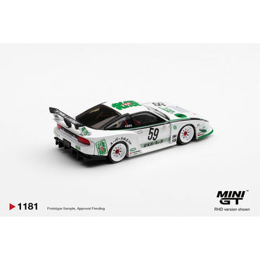 MiniGT Nissan LB-Super Silhouette 180SX White (RHD) 1:64 Diecast Car 1181-R
