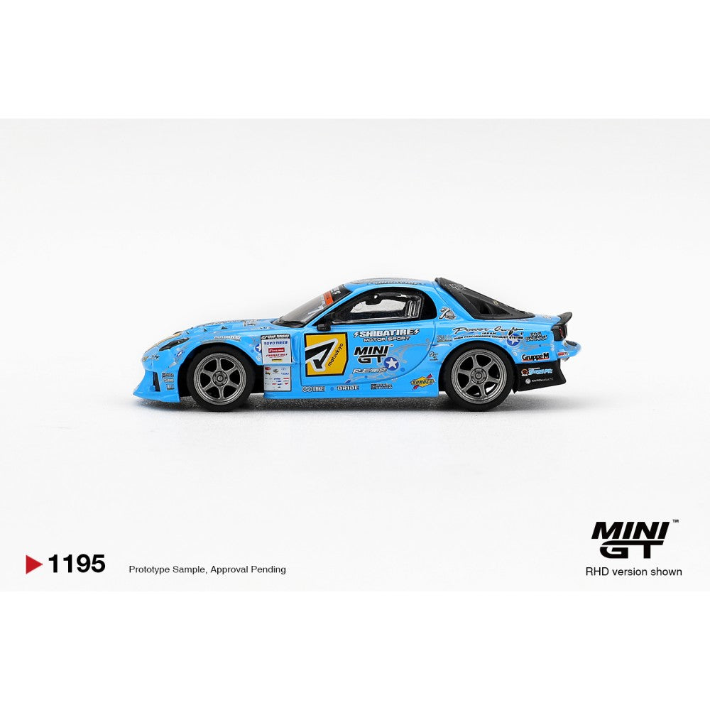 MiniGT Mazda RX-7 Re-Amemiya 2025 D1GP (RHD) 1:64 Diecast Car 1195-R
