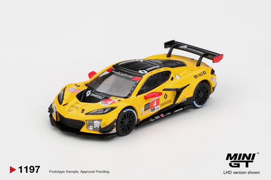 MiniGT Chevrolet Corvette Z06 GT3.R No.4 Racing By PR 1:64 Car 1197-L