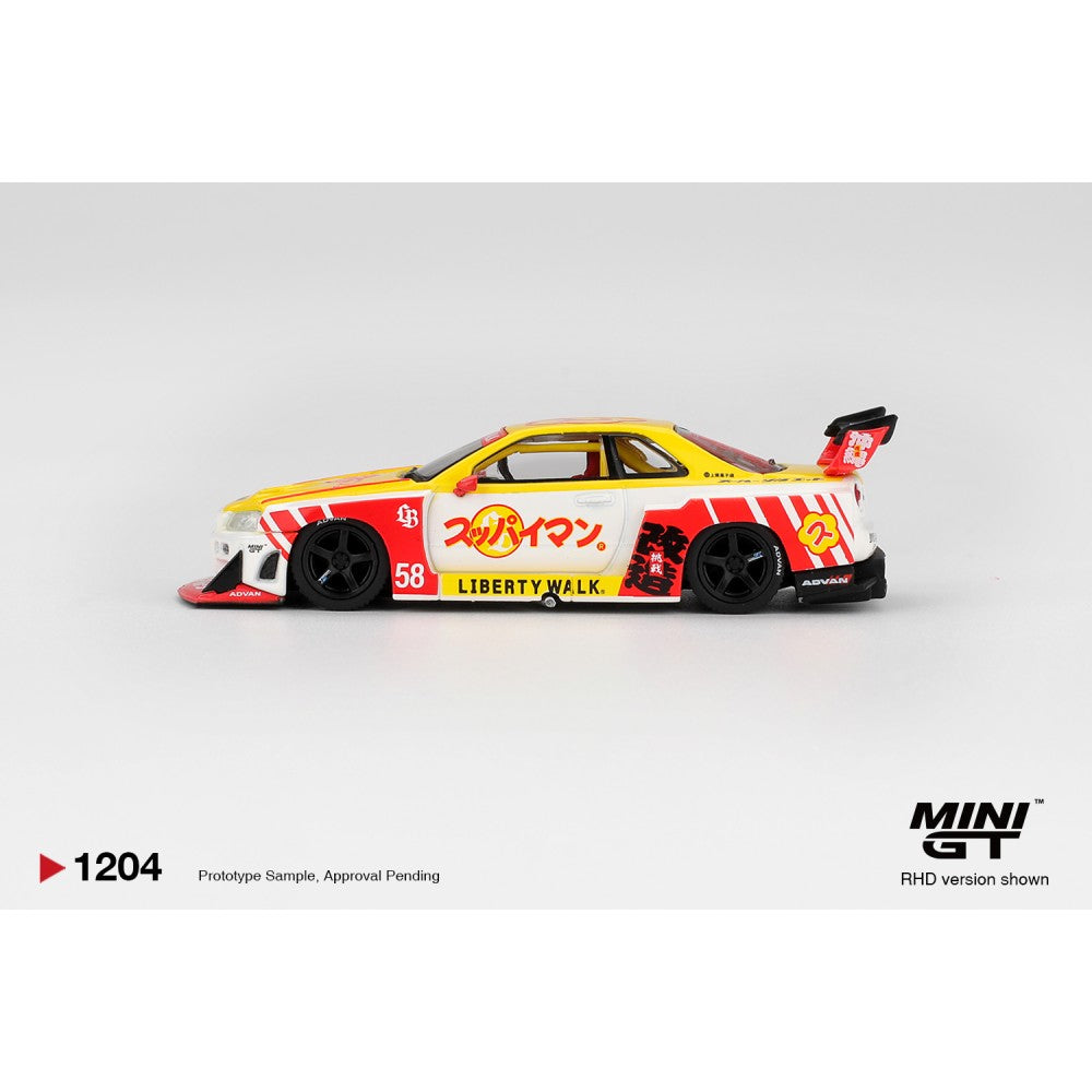 MiniGT Nissan LB-ER34 Super Silhouette Skyline Suppaiman Okina 1:64 Car 1204-R