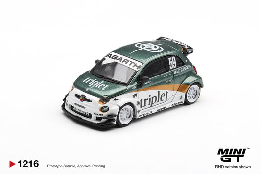 MiniGT Abarth 595 LB-Works TY Edition (RHD) 1:64 Diecast Car 1216-R