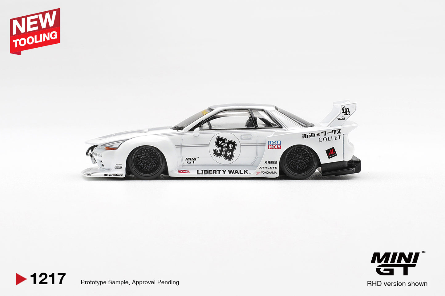 MiniGT LBWK Nissan Skyline GT-R (R32) Kaido Works TAS 2025 (RH 1:64 Car 1217-R