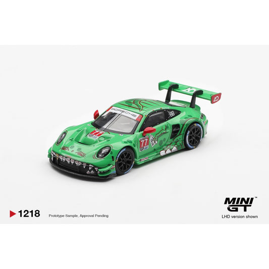 MiniGT Porsche 911 GTS R (992) No.77 AO Racing 2025 IMSA 1:64 Car 1218-BL