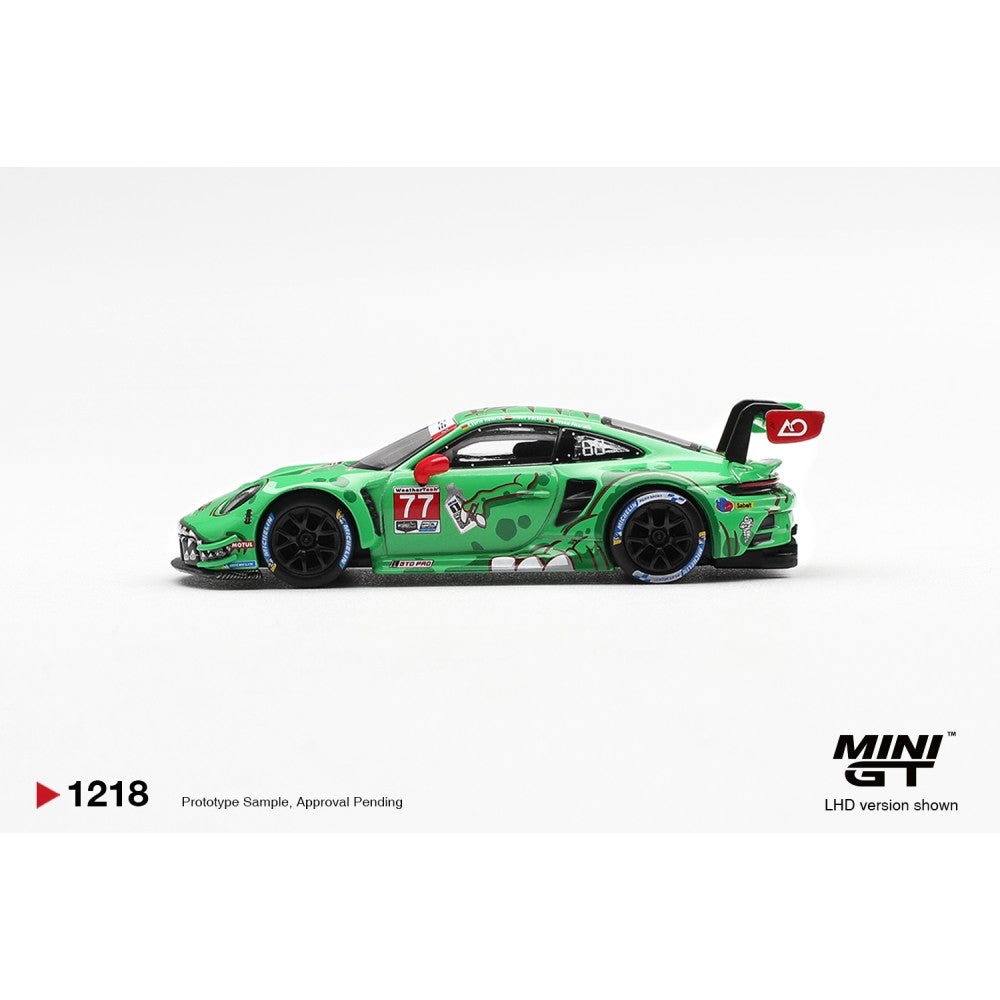 MiniGT Porsche 911 GTS R (992) No.77 AO Racing 2025 IMSA 1:64 Car 1218-BL