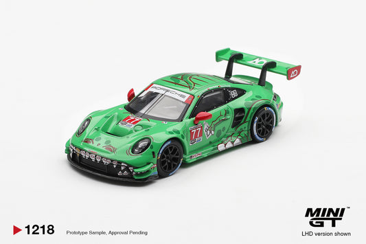 MiniGT Porsche 911 GTS R (992) No.77 AO Racing 2025 IMSA 1:64 Car 1218-L