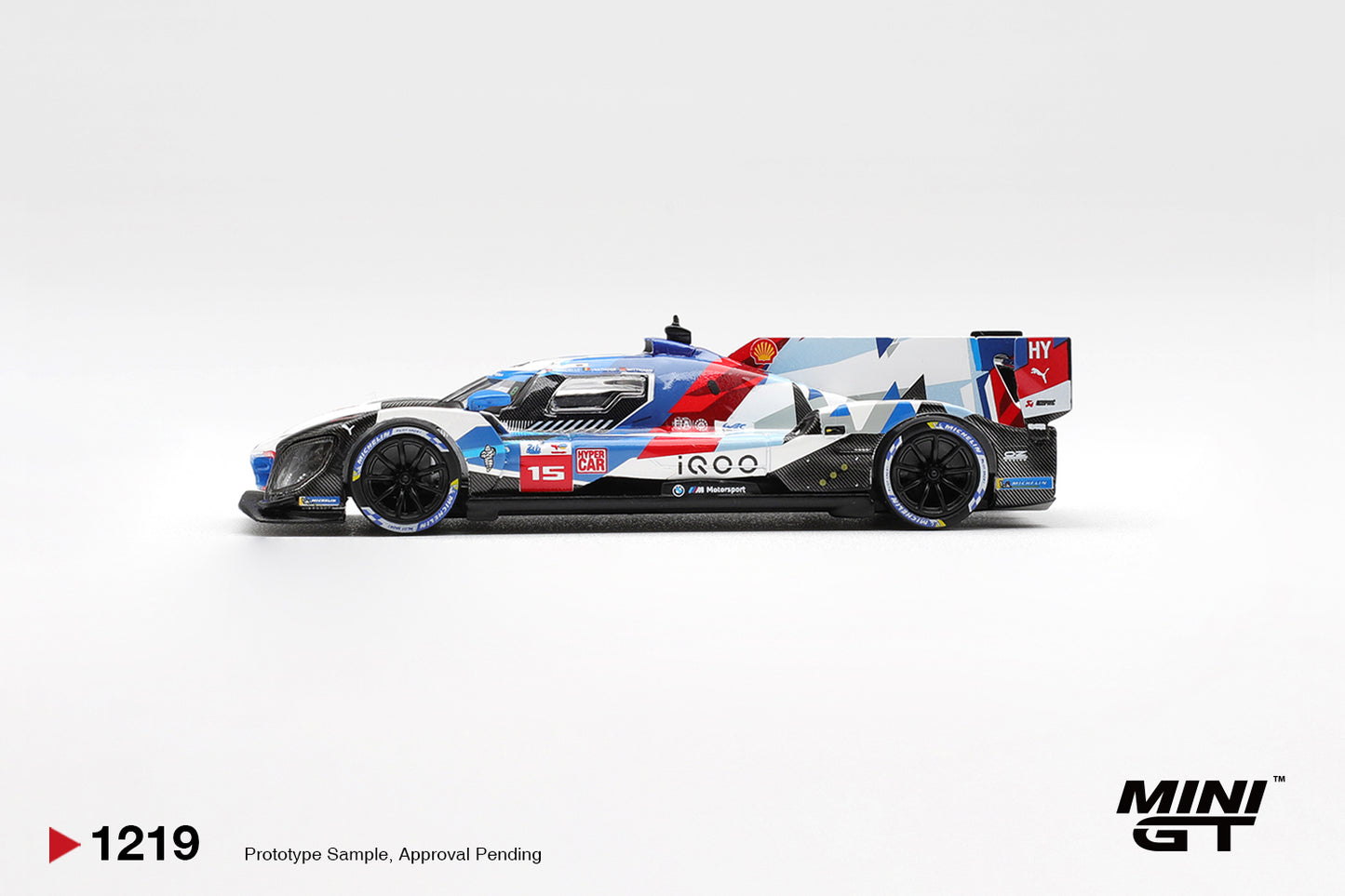 MiniGT BMW M Hybrid V8 Hypercar No.15 Team WRT 2024 Le M 1:64 Car 1219-L