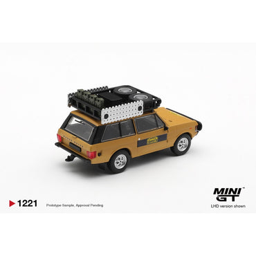 MiniGT Range Rover 1981 Camel Trophy Sumatra K.Stoppa A.Va 1:64 Car 1221-BL
