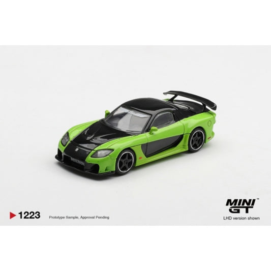 MiniGT Mazda RX-7 VeilSide Fortune 7 Green RHD 1:64 Diecast Car 1223