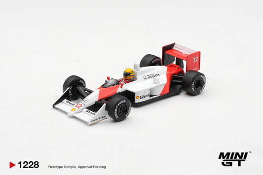 MiniGT McLaren MP4/4 No.12 Ayrton Senna 1988 Canada GPR 1:64 Diecast Car 1228-L