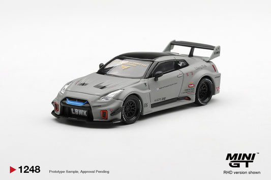 MiniGT Nissan LB-Silhouette Works GT 35GT-RR V1 Grey 1:64 Car 1248-R