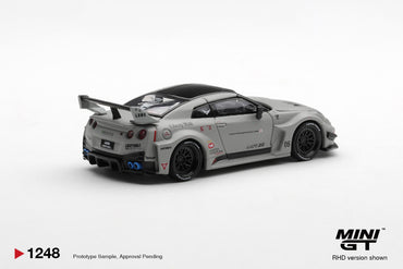 MiniGT Nissan LB-Silhouette Works GT 35GT-RR V1 Grey 1:64 Car 1248-R