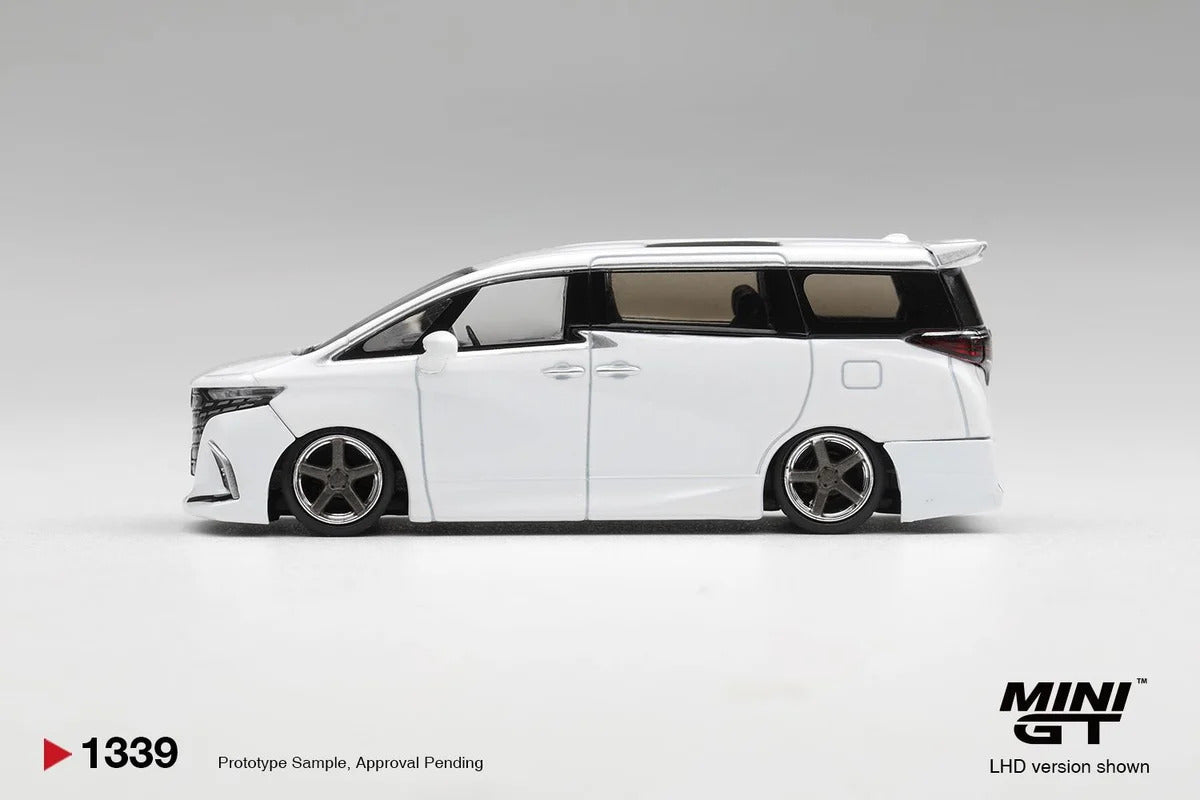 MiniGT Toyota Alphard 40 Kuhl White (RHD) 1:64 Diecast 1339-R
