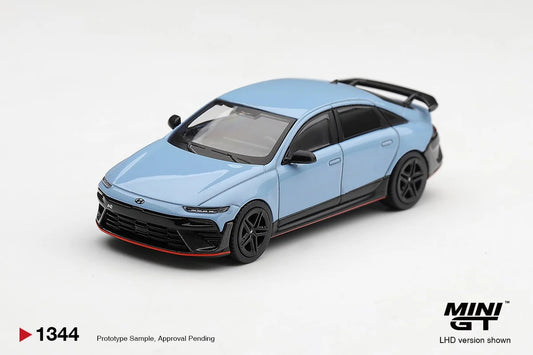 MiniGT Hyundai Ioniq 6 N Performance Blue Pearl LHD Korean Exclusive 1:64 1344-L